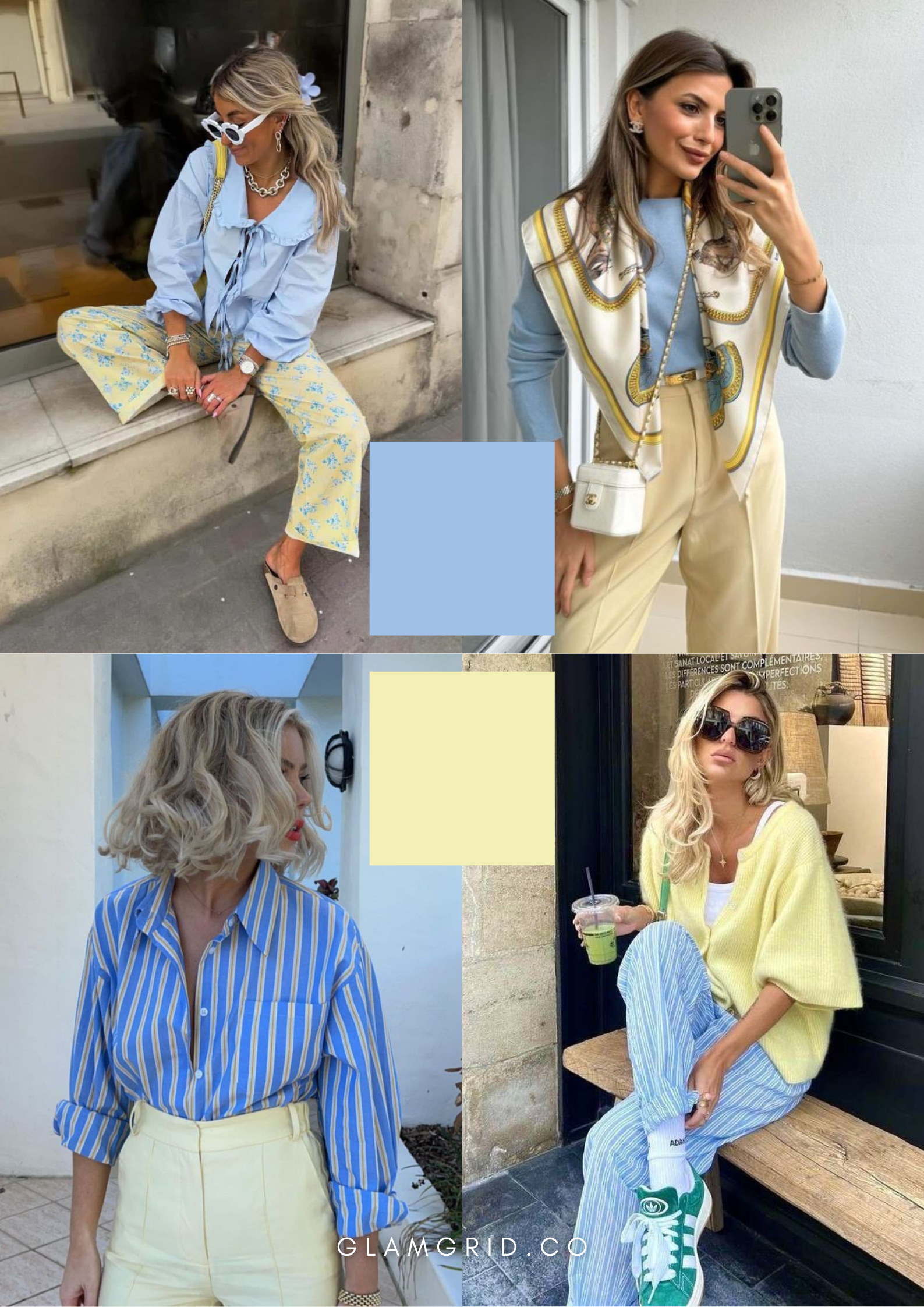 Trendy Color Combinations: Butter Yellow + Sky Blue