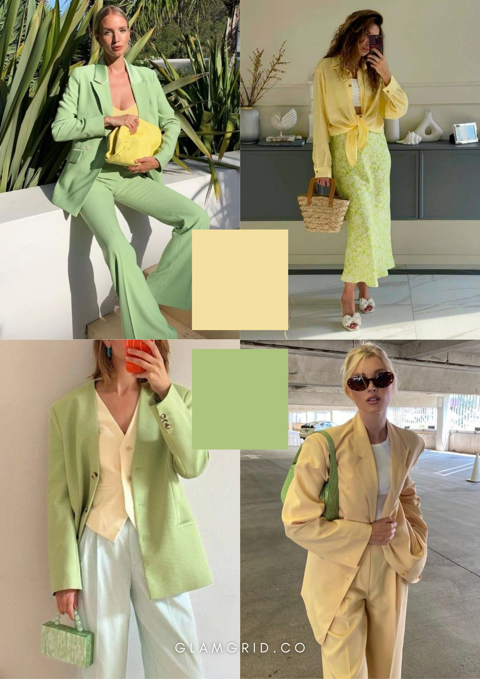 Trendy Color Combinations: Butter Yellow + Pistachio Green
