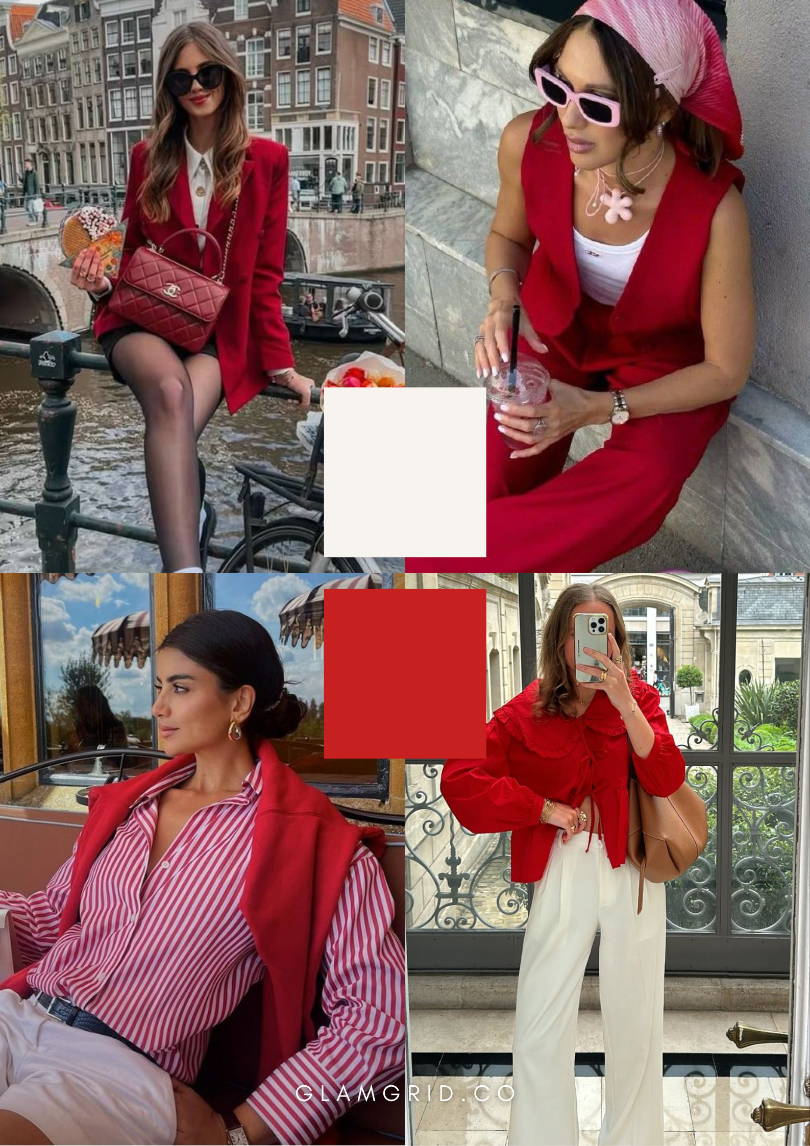Trendy Color Combinations: Red + White