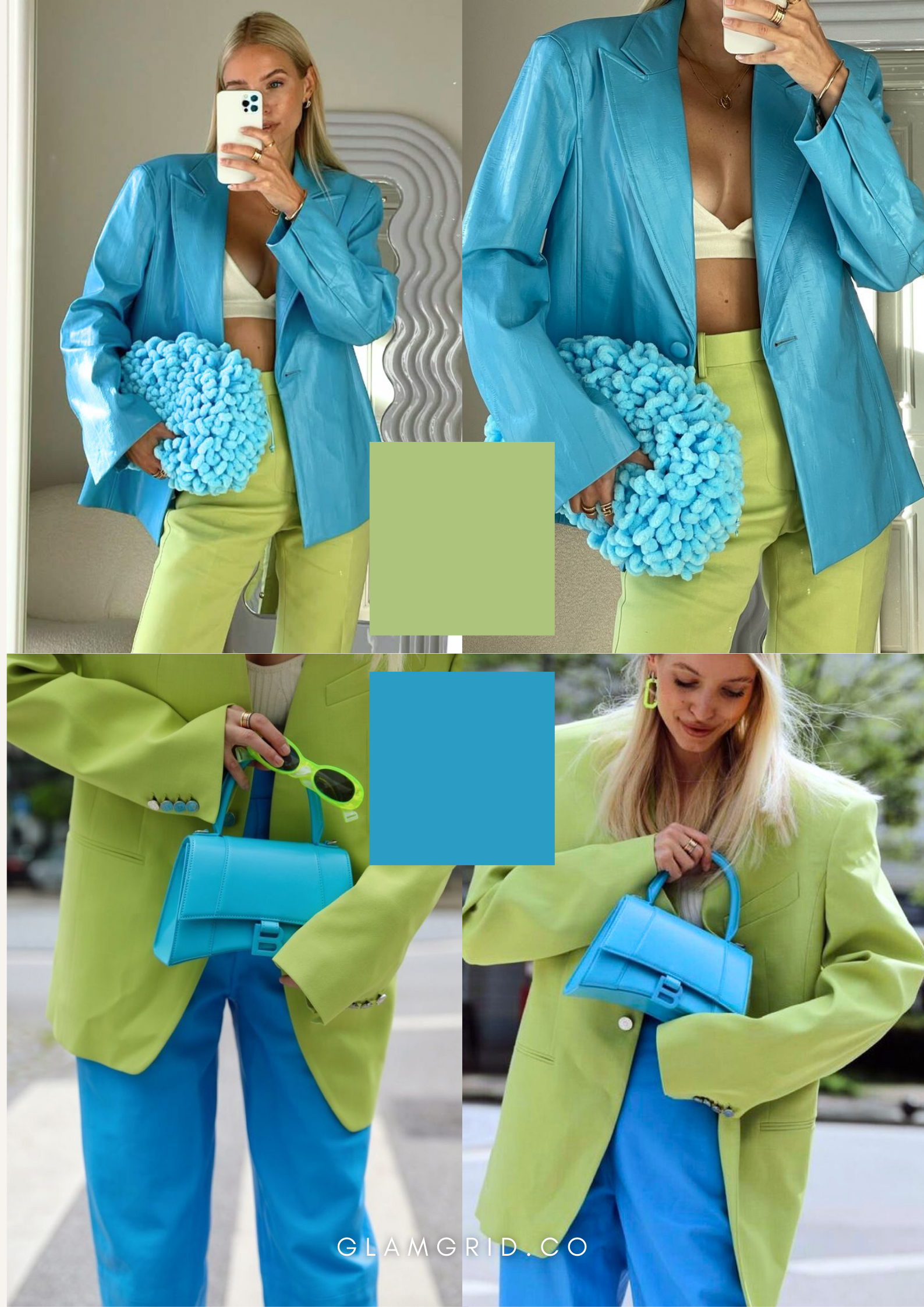 Trendy Color Combinations: Ocean Blue + Lime Green
