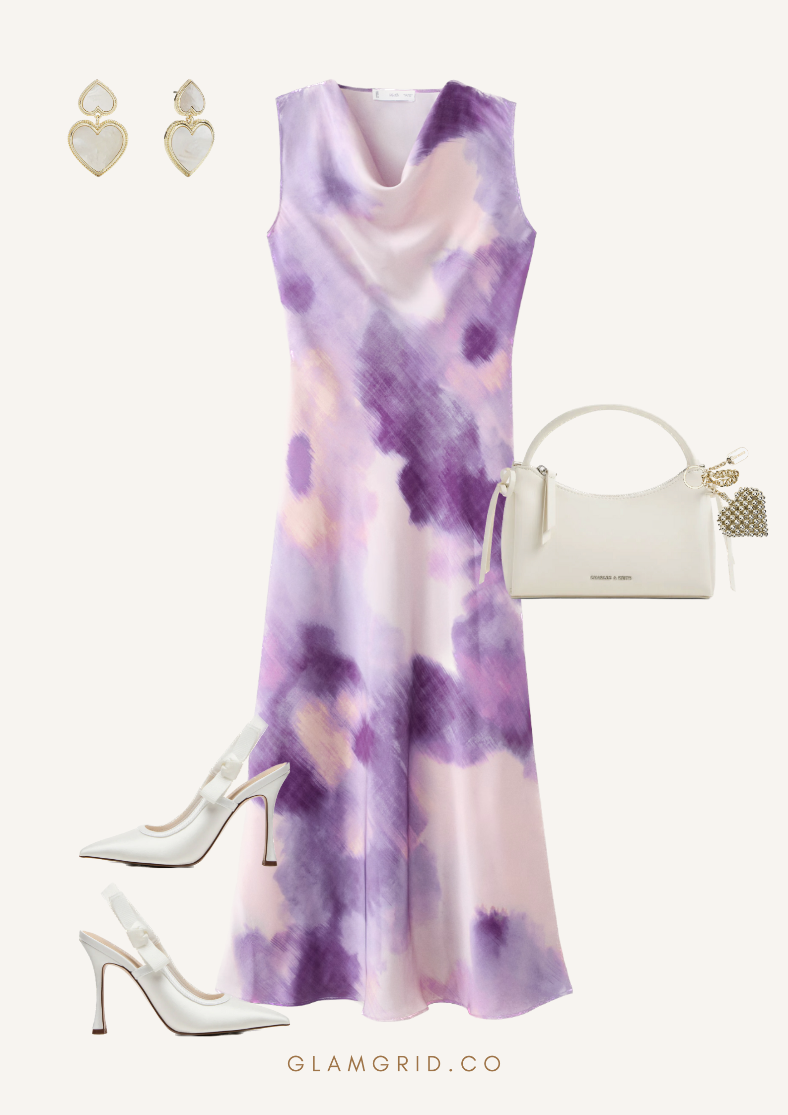Purple and White Valentines Day Outfit