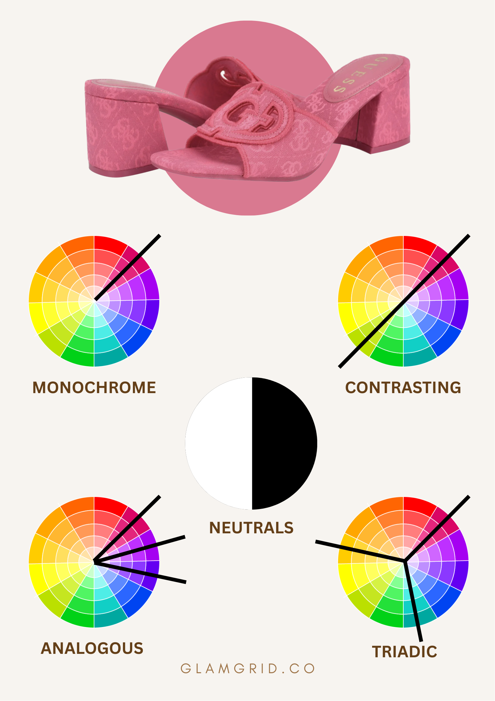How to Style Bright Colored Footwear Using Color Theory