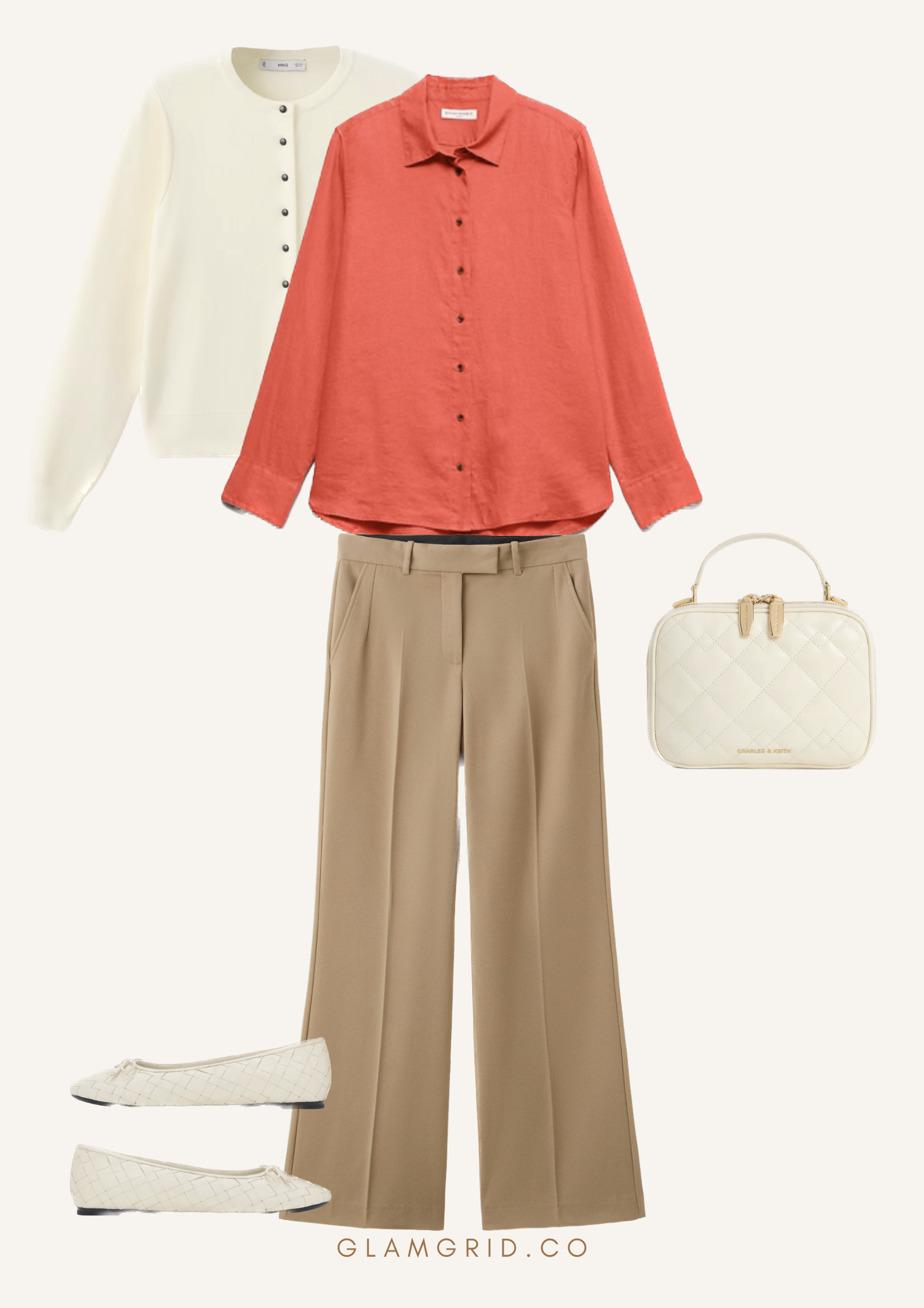 Cardigan with Shirt Outfit