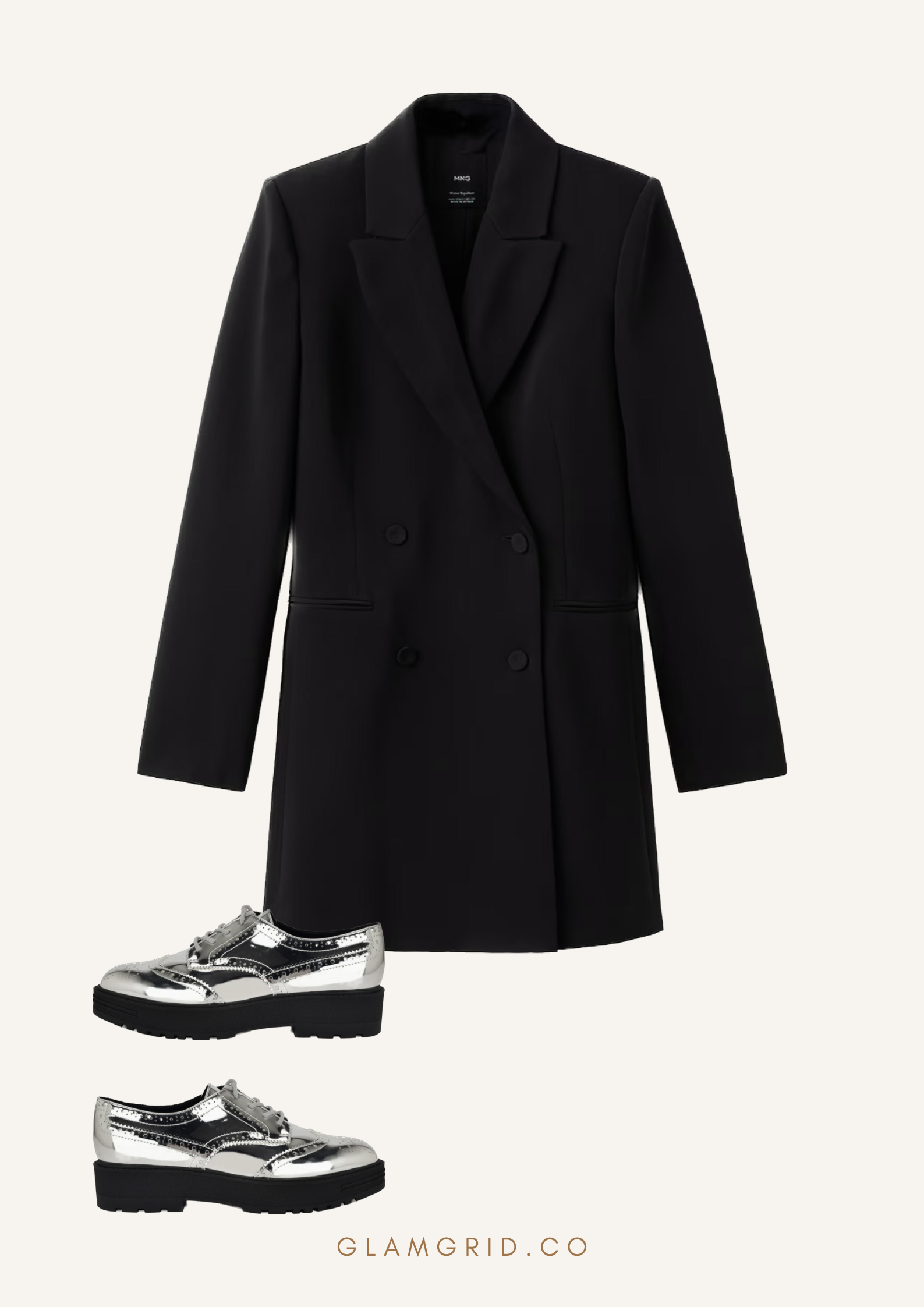 Dress with Oxford Shoes