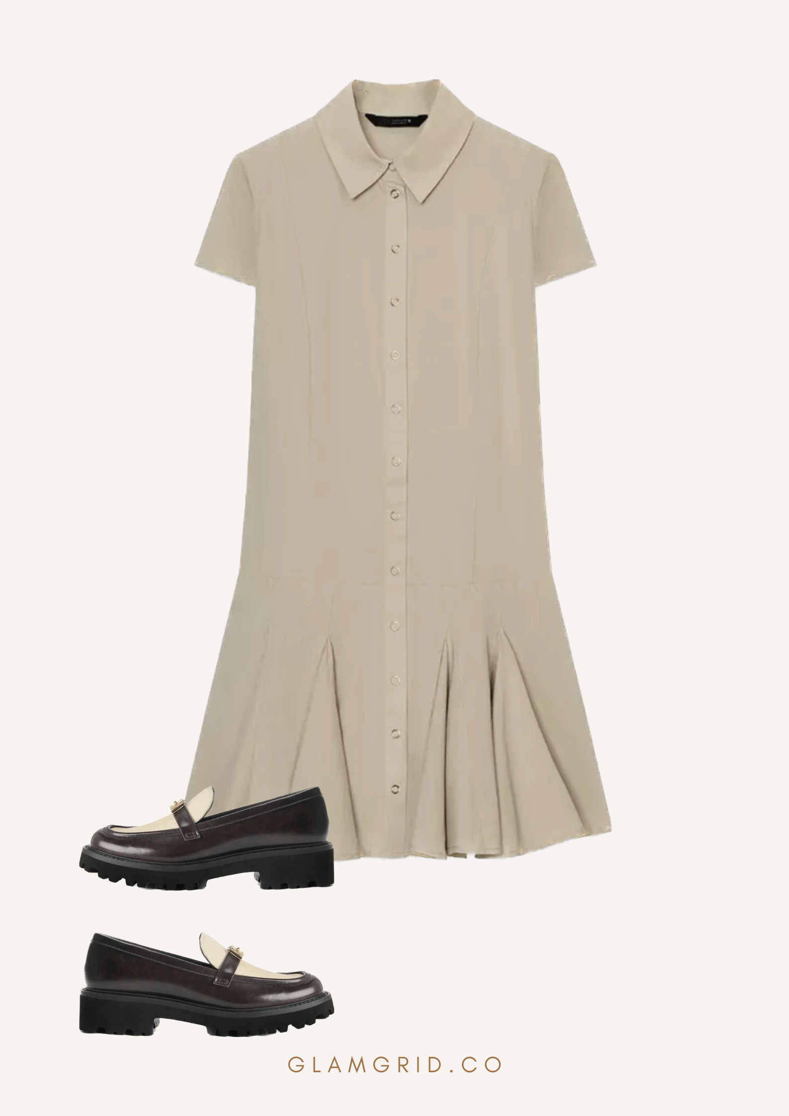 Dress with Loafers