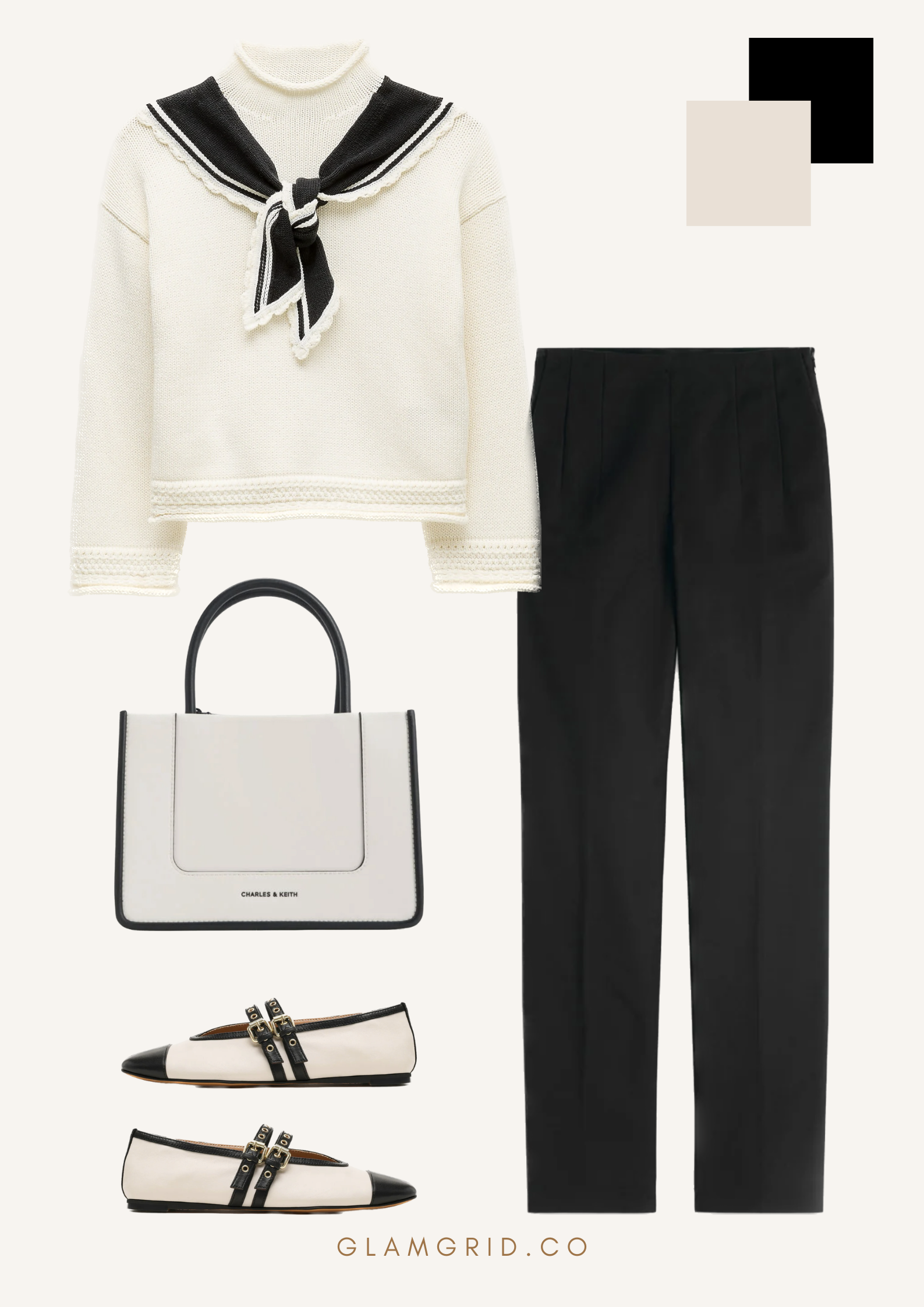 Old Money Color Combination: Black & White