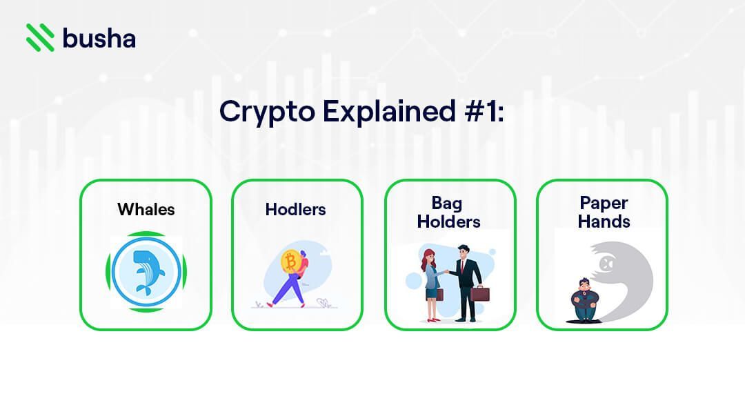 Whales, Hodlers, BagHolders, Paper Hands