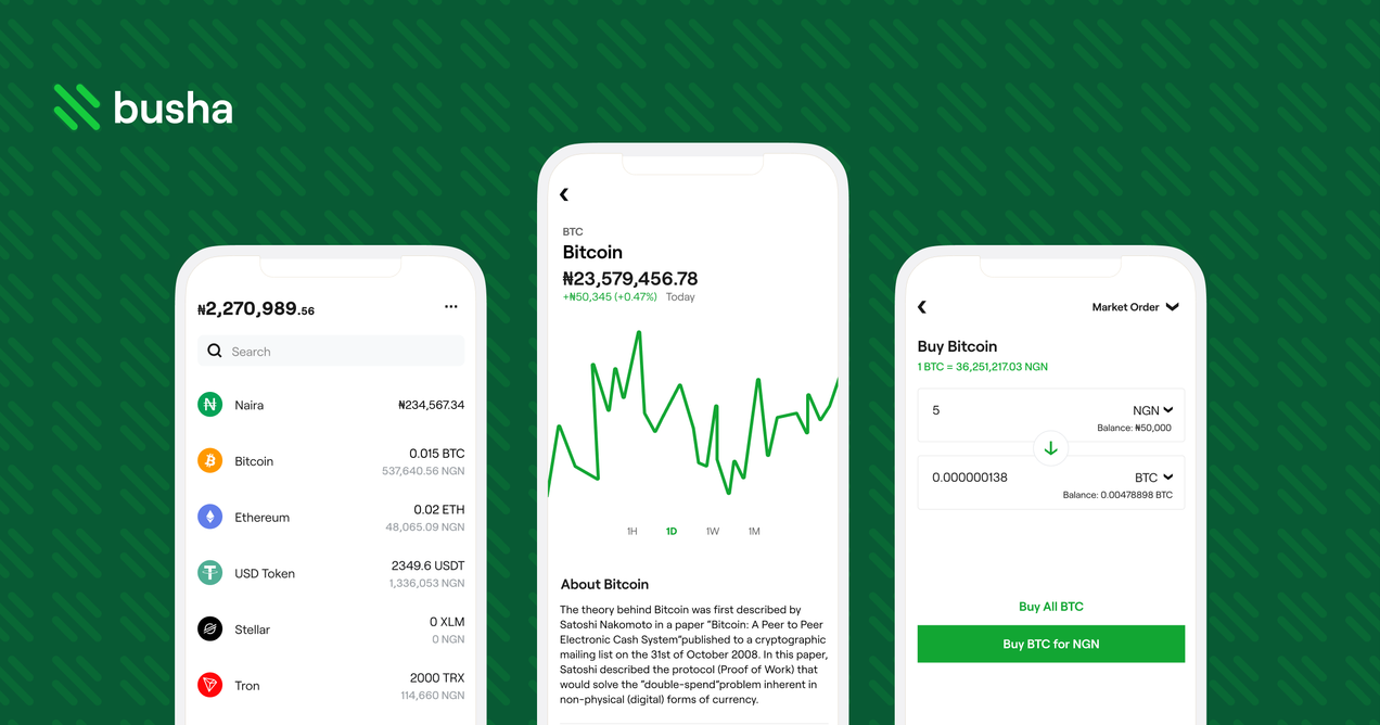 Busha App - Buy Sell Crypto Nigeria