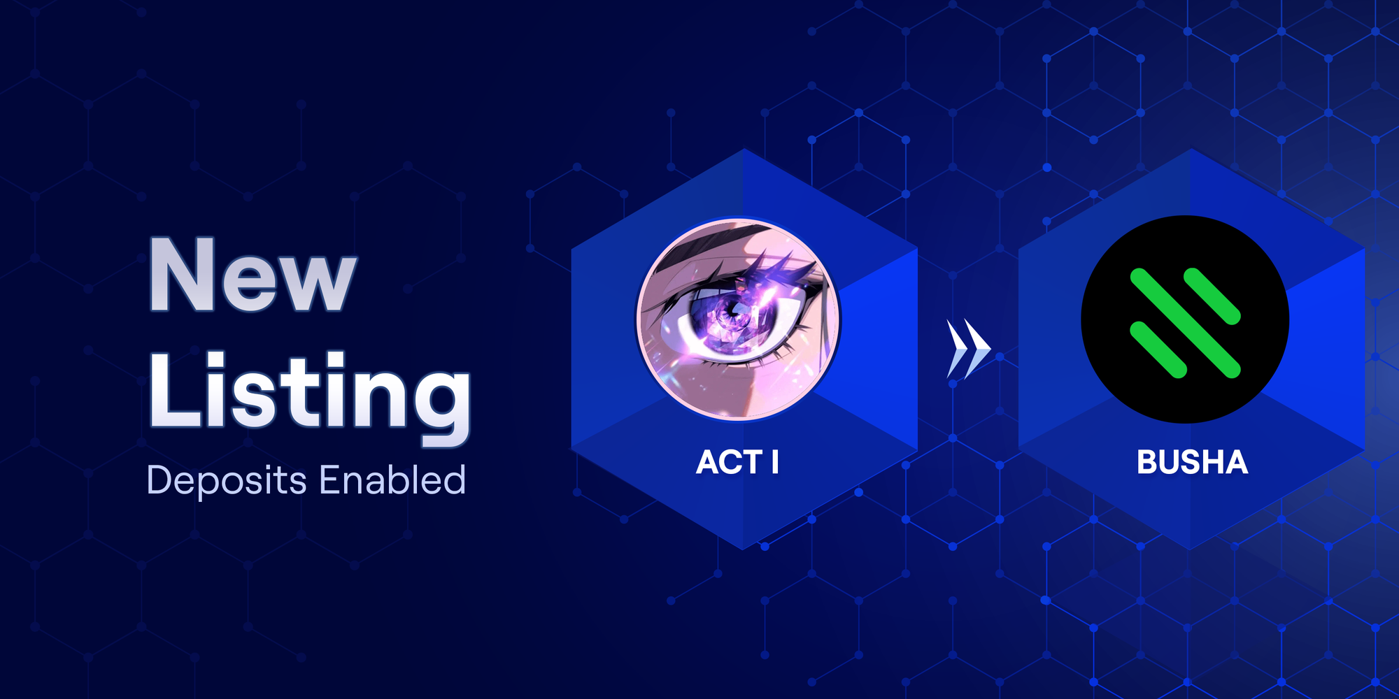 Busha Lists $ACT