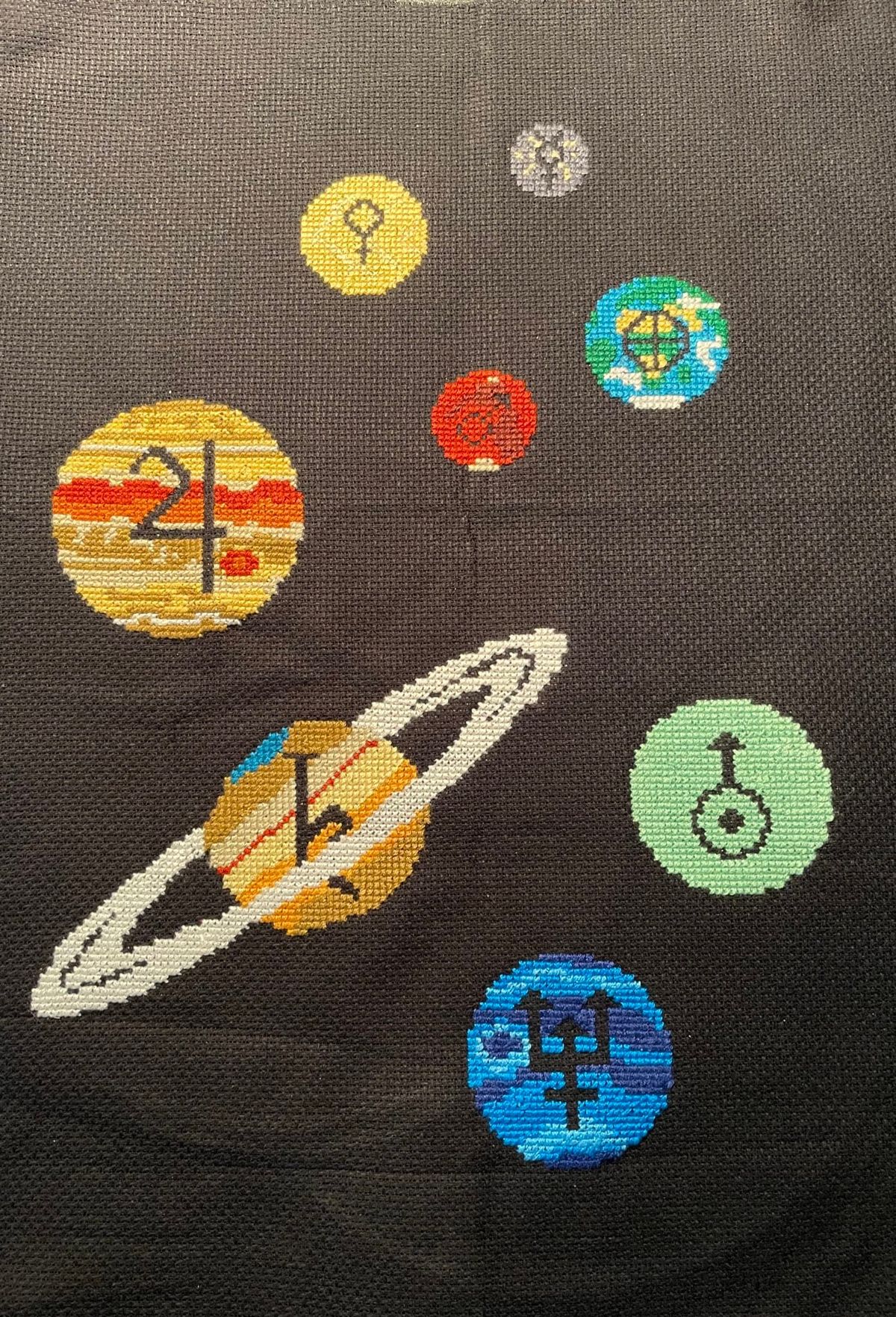 Cross-Stitching The Planets Of The Solar System