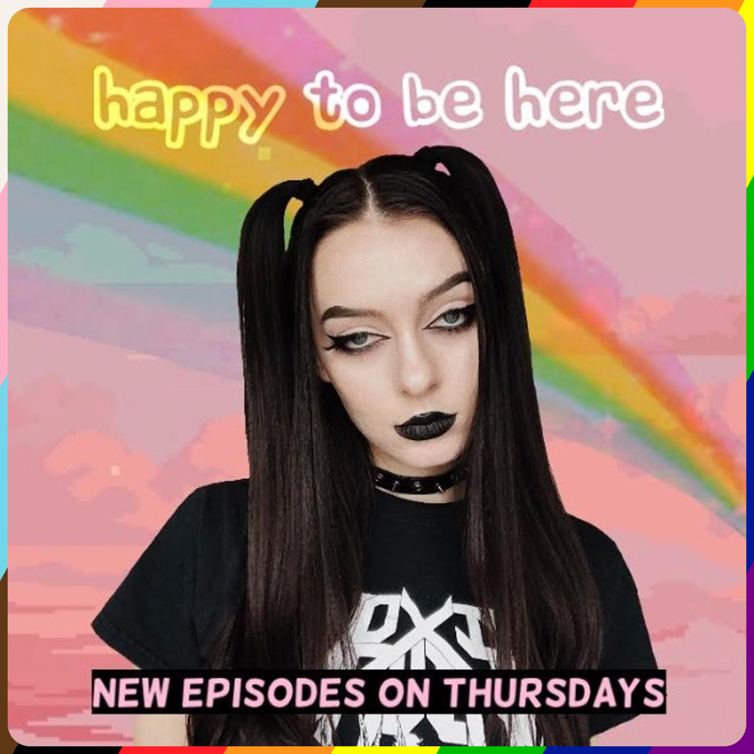 Happy To Be Here's podcast artwork.