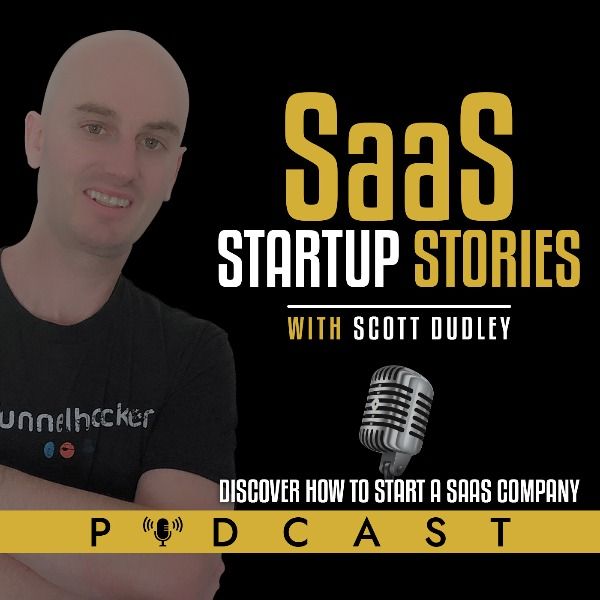 SaaS Startup Stories' podcast artwork.