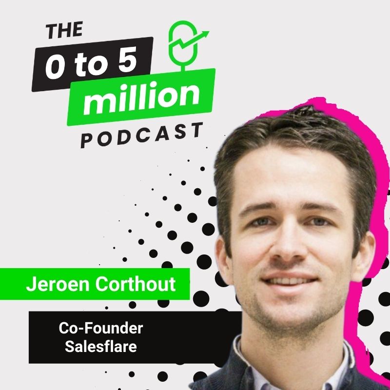 The 0 to 5 Million Podcast's show artwork.