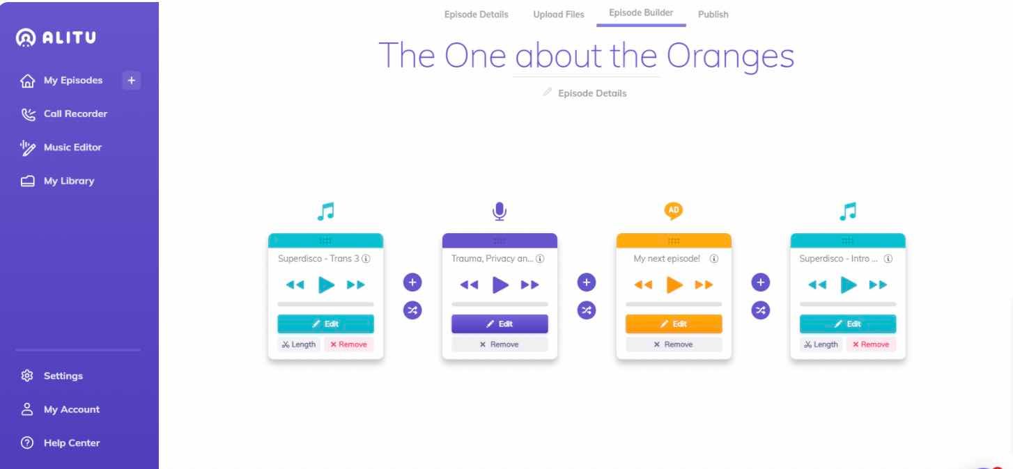 Alitu's website homepage.