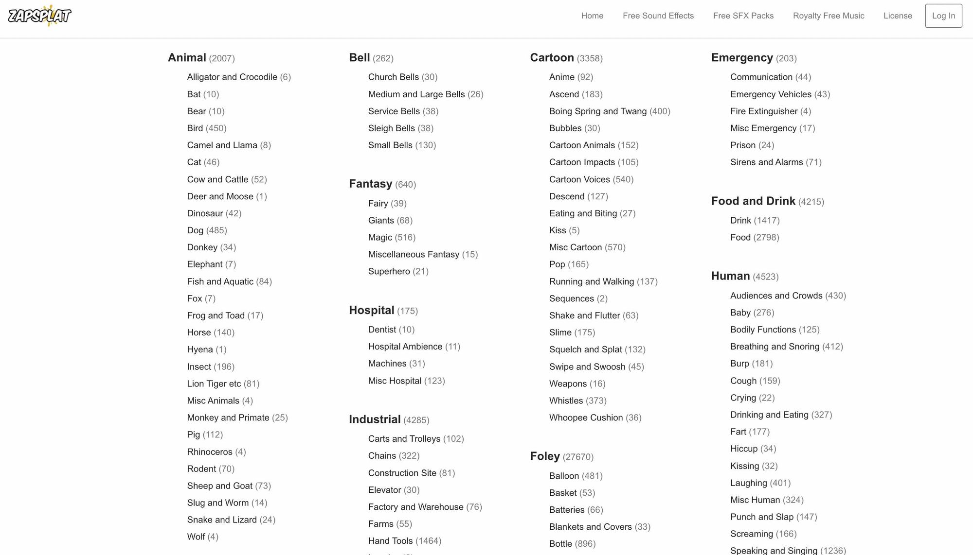 Zapslat's website homepage.