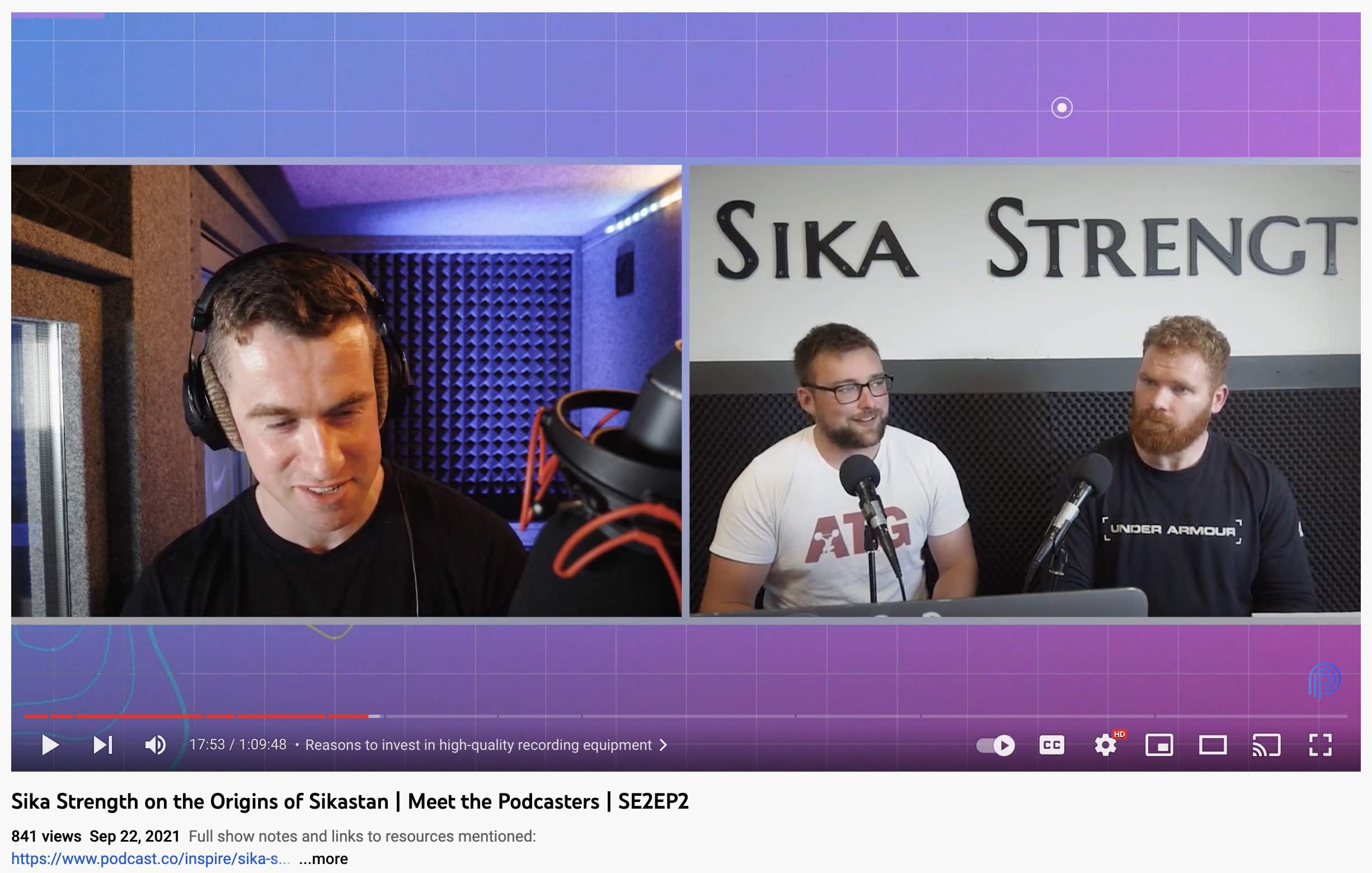 A shot of James Deeney hosting a remote recording of Meet the Podcasters.