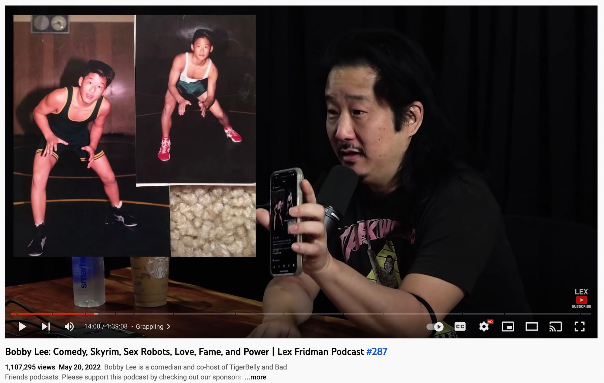 An example of a video podcast that uses b-roll footage.