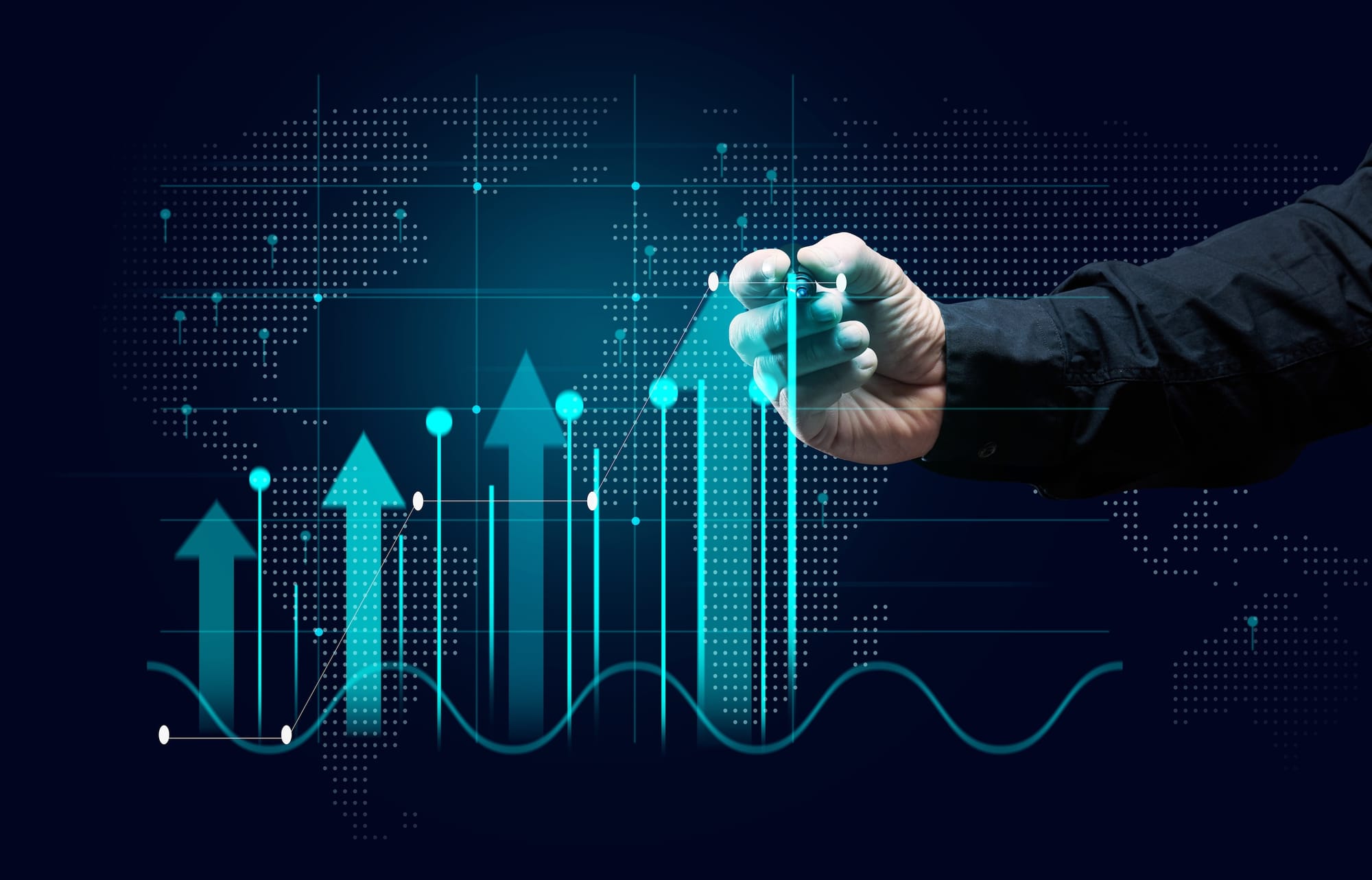 Virtual holographic of rising data analytics.