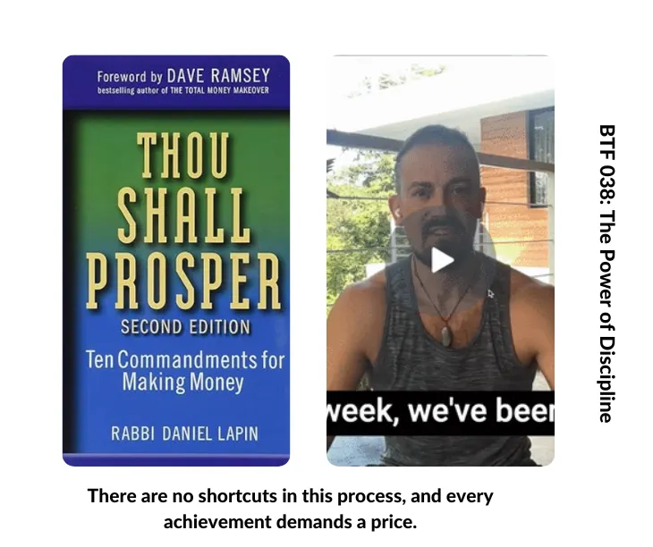 038: Allowing the invisible to become visible and the power of discipline